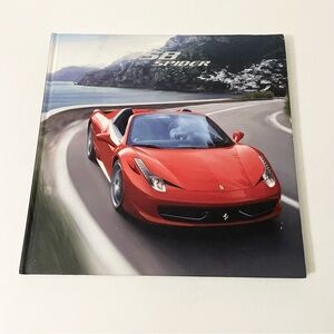 Ferrari 458 Spider Car Hard Cover Book